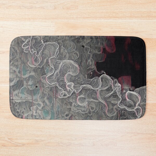 Item preview, Rio Grande River map in winter gloam designed and sold by DreamingBeetle.