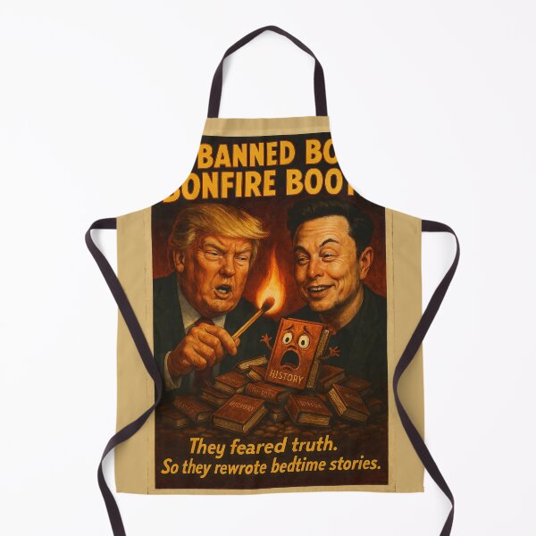 Item preview, The Banned Book Bonfire Booth - “They feared truth. So they rewrote bedtime stories.” designed and sold by Kampendesigns.