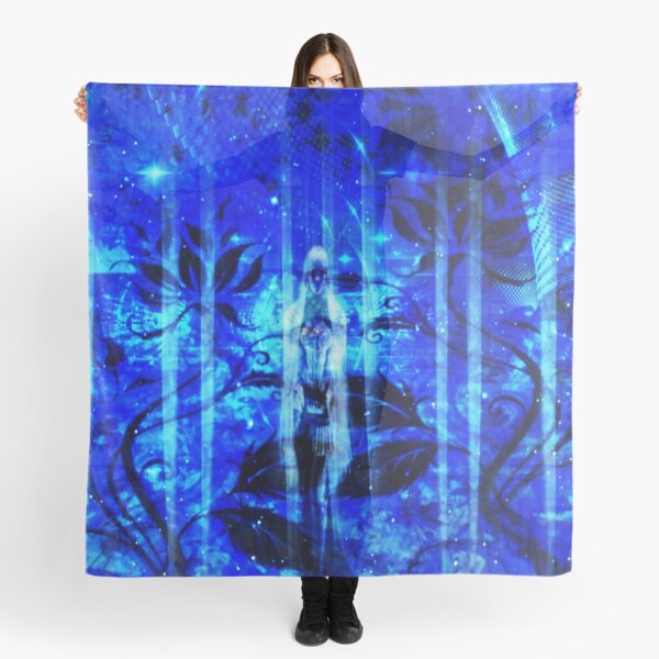 Ice Flowers Melange Scarf