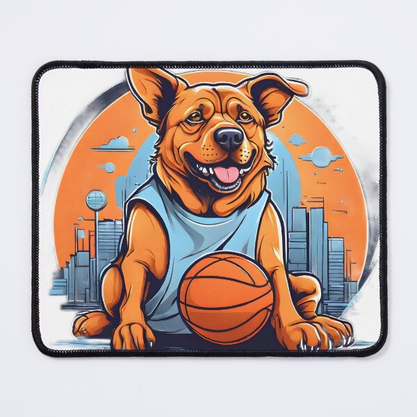 Item preview, dog as a basketball coach designed and sold by Karaz's Animal Kingdom.