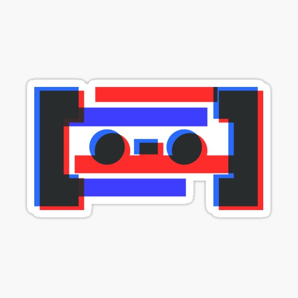 Item preview, Cybercassette - Anaglyph 80's 3D designed and sold by Cybercassette.