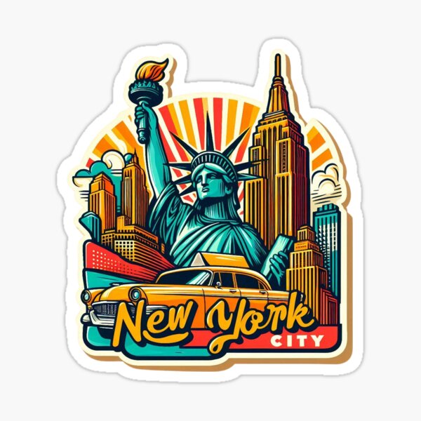 Vista previa del artículo con la obra «Arte del horizonte de la ciudad de Nueva York – Sueños urbanos», diseñado y vendido por dadaserhat.