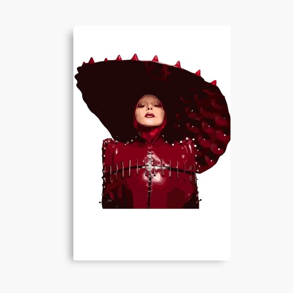 Lady Gaga Abracadabra Music Video Red Outfit" Canvas Print for Sale by  nevesbria | Redbubble