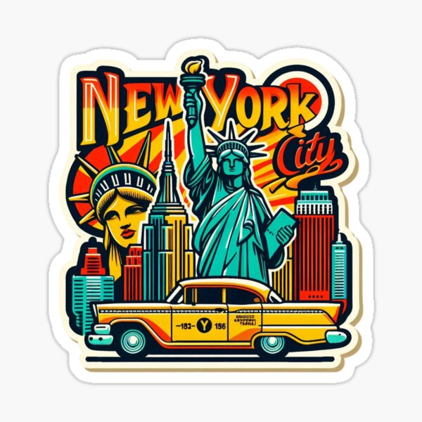 Vista previa del artículo con la obra «Arte del horizonte de la ciudad de Nueva York – Sueños urbanos», diseñado y vendido por dadaserhat.