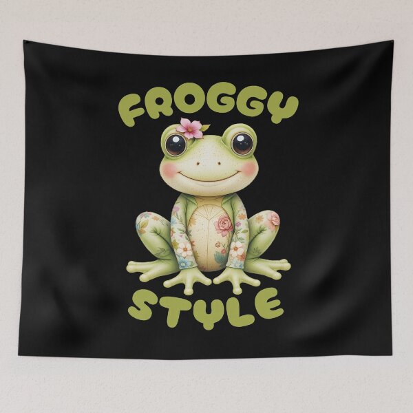 Item preview, Froggy Style - Cute Frog designed and sold by Channel1Design.