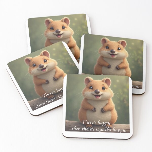 Item preview, Happy Quokka - There's Happy Then There's Quokka Happy designed and sold by Galvanized.