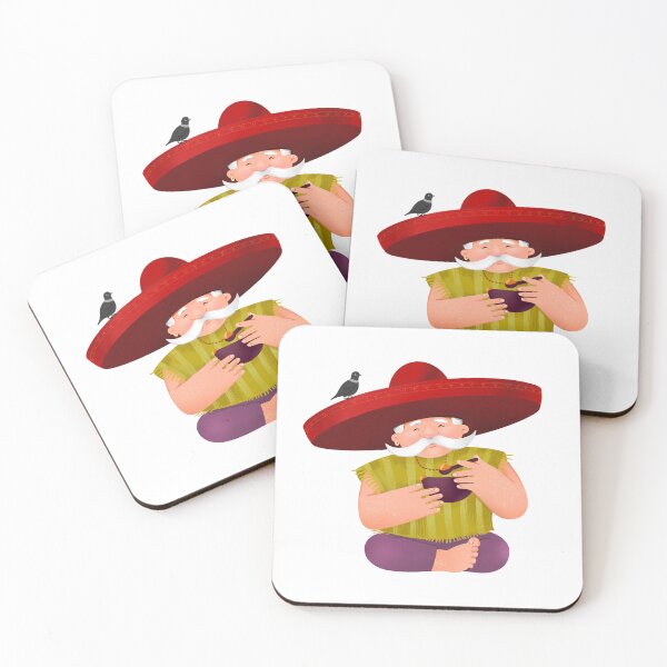 Item preview, Cute Mexican with a bird designed and sold by sofita-ki.