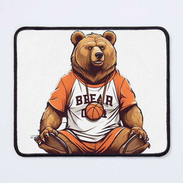 Item preview, bear as a basketball coach designed and sold by Karaz's Animal Kingdom.