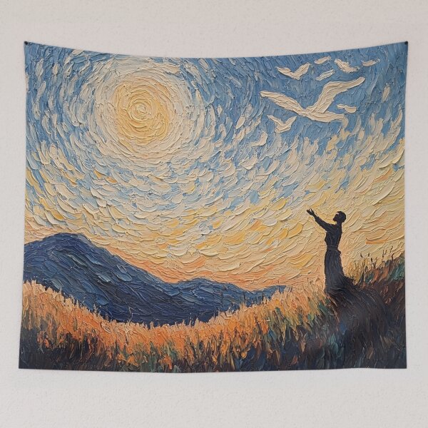 Item preview, God of dawn | Post-impressionist painting style designed and sold by ComicsFactory.