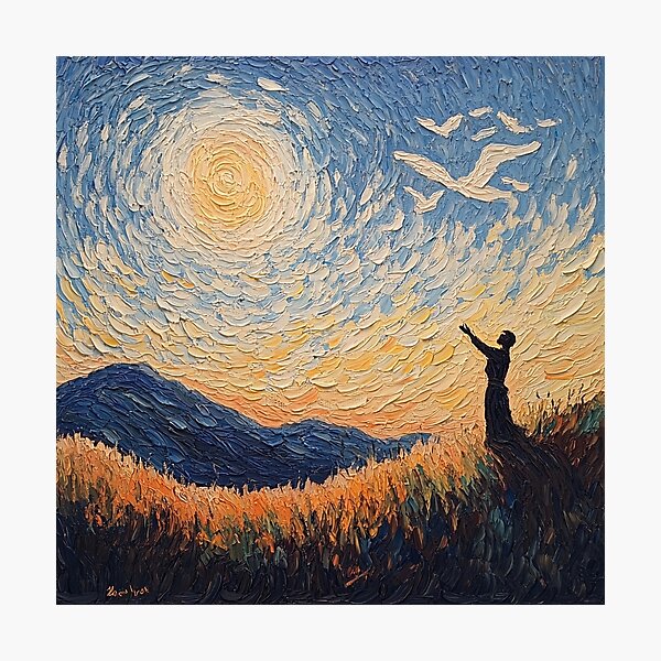 Item preview, God of dawn | Post-impressionist painting style designed and sold by ComicsFactory.