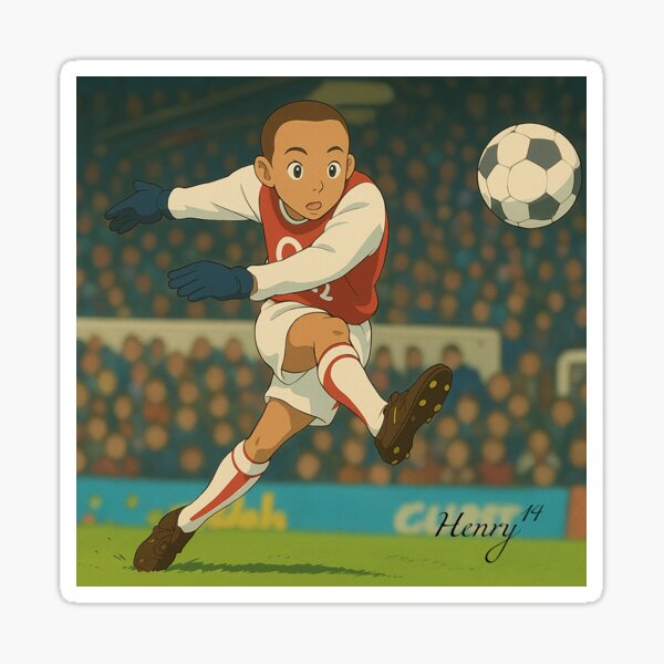 Item preview, Arsenal's Thierry Henry iconic shot kicking the ball designed and sold by Craft House.