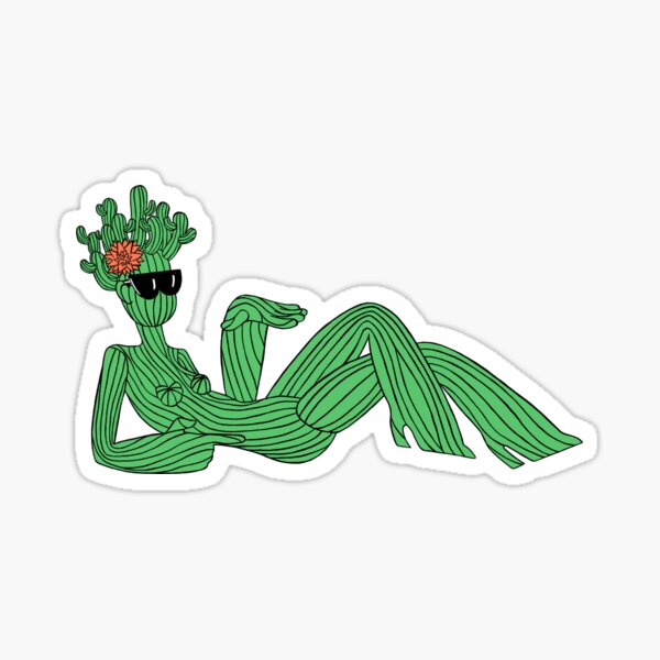 Vista previa del artículo con la obra «Chica Cactus», diseñado y vendido por Vleetistan.