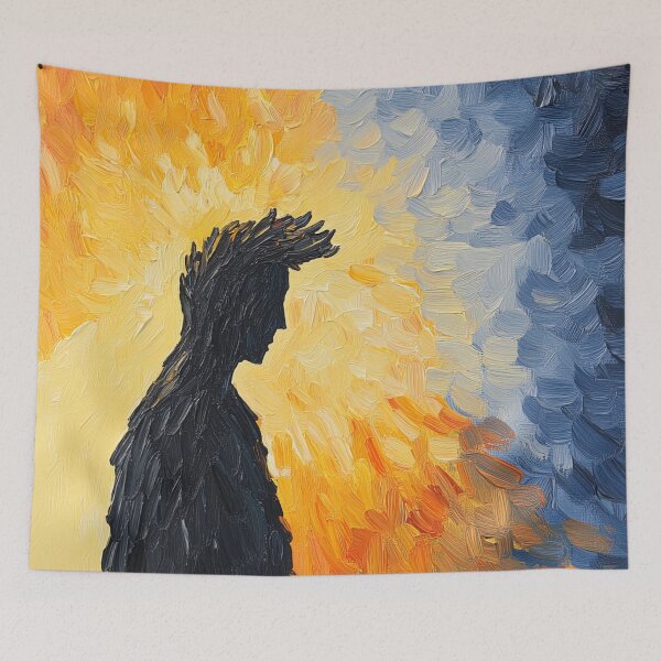 Item preview, God of day | Post-impressionist painting style designed and sold by ComicsFactory.
