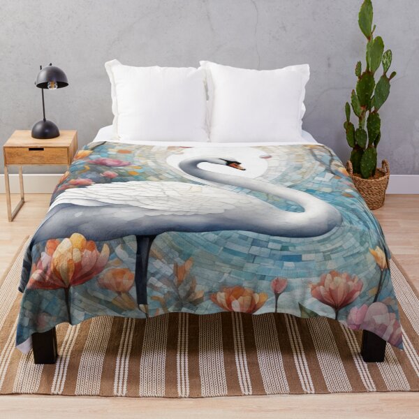 Item preview, Mosaic White Swan designed and sold by purplesensation.