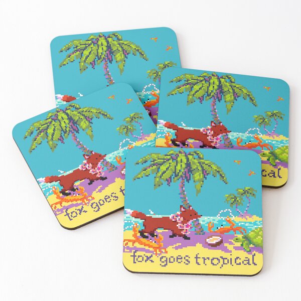 Item preview, Fox Goes Tropical designed and sold by Foxloxart.