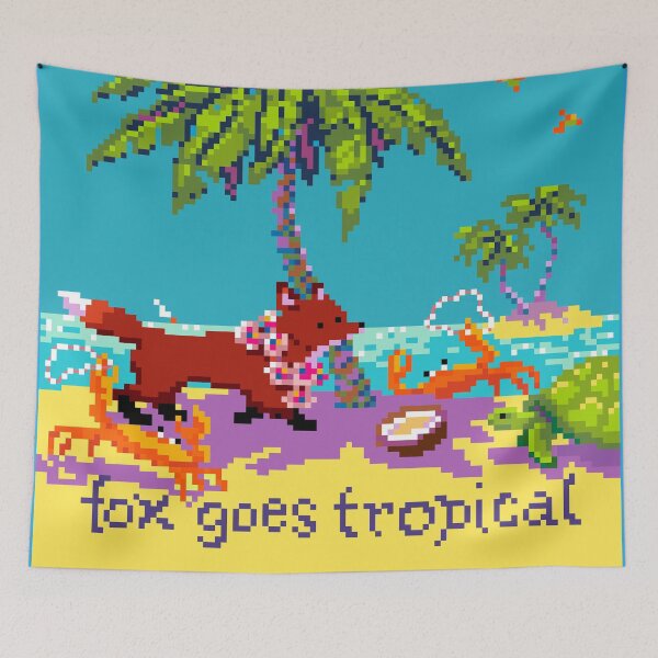 Item preview, Fox Goes Tropical designed and sold by Foxloxart.