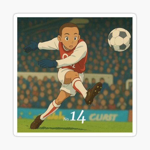 Item preview, Arsenal's Thierry Henry iconic shot kicking the ball designed and sold by Craft House.