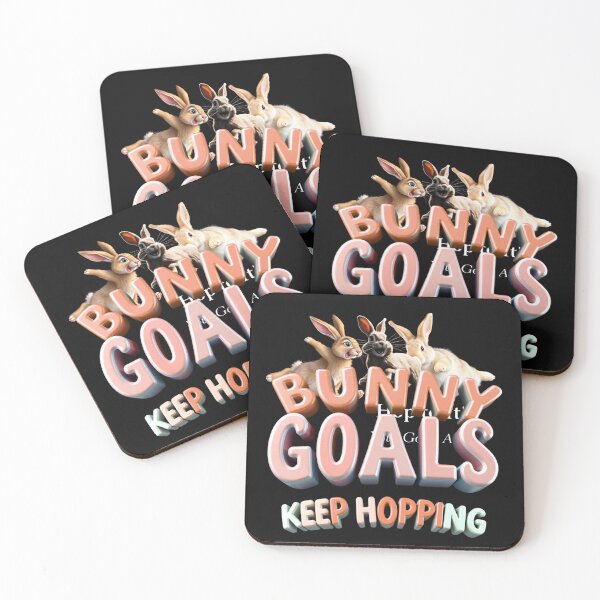 Item preview, BUNNY GOALS: KEEP HOPPING - Fun & Trendy T-Shirt for Animal Lovers designed and sold by Mikel-empire.