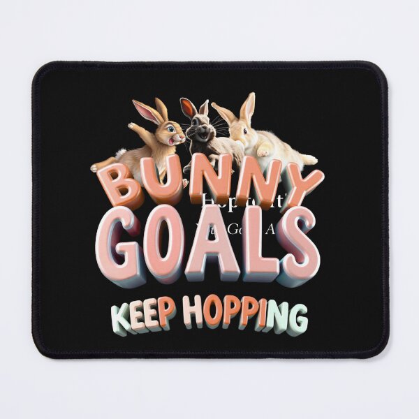 Item preview, BUNNY GOALS: KEEP HOPPING - Fun & Trendy T-Shirt for Animal Lovers designed and sold by Mikel-empire.