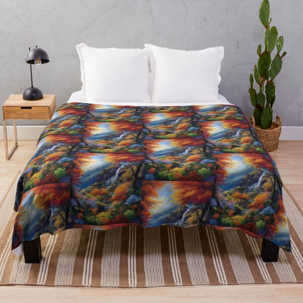 Item preview, Nature's Palette: Cascading Dreams in a Vibrant Forest designed and sold by KilianSzmid.