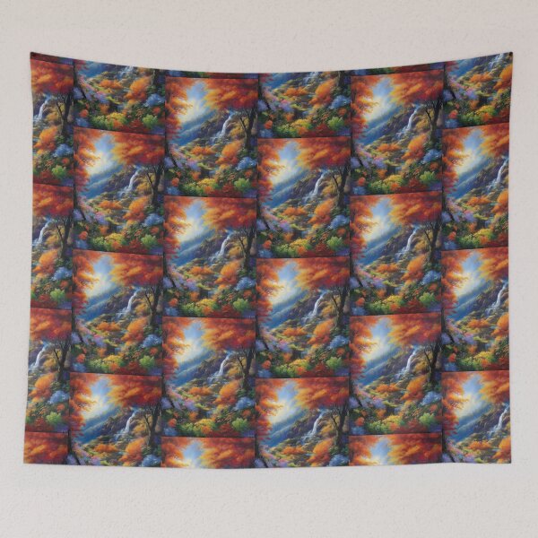 Item preview, Nature's Palette: Cascading Dreams in a Vibrant Forest designed and sold by KilianSzmid.