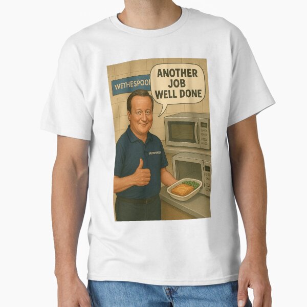 Item preview, David Cameron Working At Wetherspoons designed and sold by BrowsingBrains.