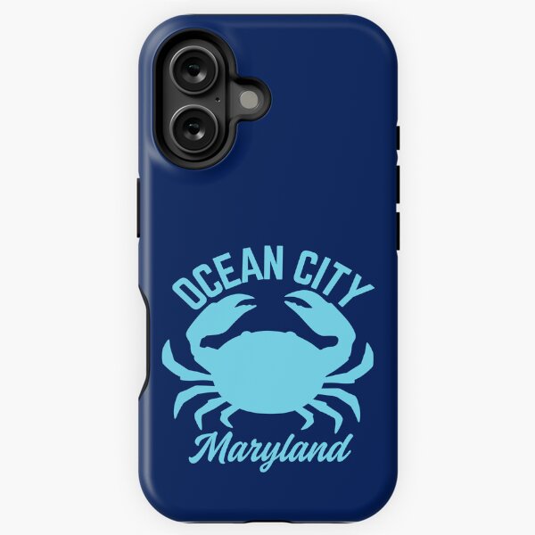 Item preview, Vintage-Style Ocean City Maryland Blue Crab - Light Blue designed and sold by TimelessLocales.