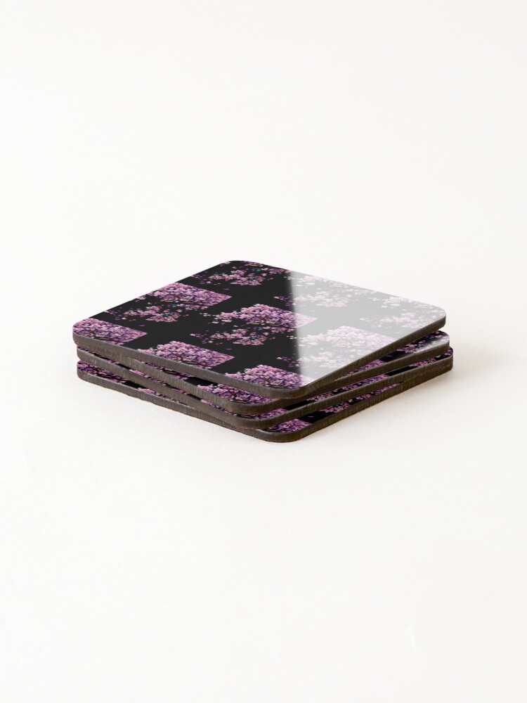 Thumbnail 4 of 5, Coasters (Set of 4), Abstract flowers designed and sold by RRAstore.