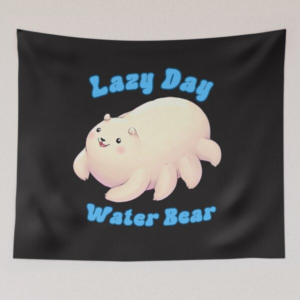 Item preview, Lazy Day Water Bear:  Chill Vibes Only designed and sold by elynne9.