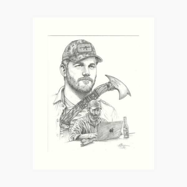 Item preview, Chris Pratt portrait designed and sold by Jesse D'Angelo.