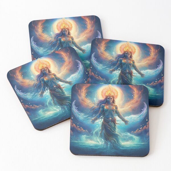 Item preview, Varun’El, The Primordial Ocean on the Move – Mythological & Spiritual Art designed and sold by HighestMind_888.