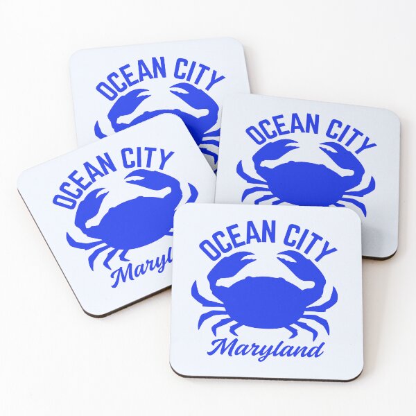 Item preview, Vintage-Style Ocean City Maryland Blue Crab - Dark Blue designed and sold by TimelessLocales.