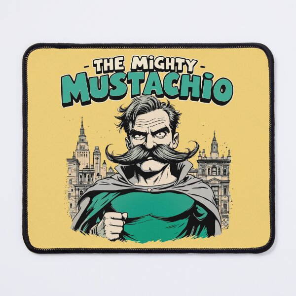 Item preview, The Mighty Mustachio – Defender of the Classical City designed and sold by SteadyRolling.