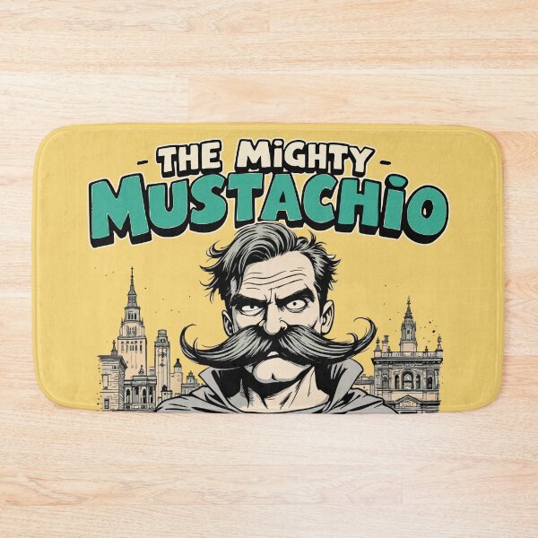 Item preview, The Mighty Mustachio – Defender of the Classical City designed and sold by SteadyRolling.