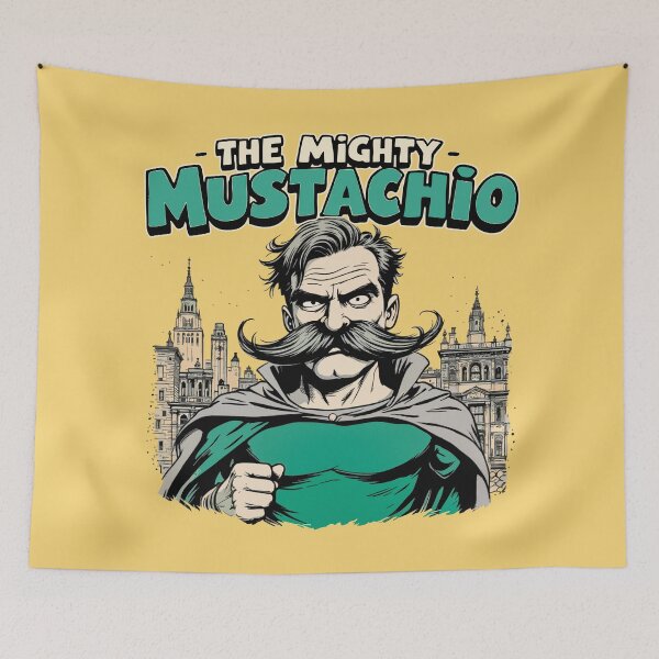 Item preview, The Mighty Mustachio – Defender of the Classical City designed and sold by SteadyRolling.