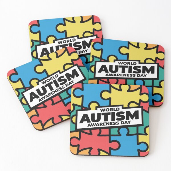 Item preview, Autism Awareness – Vibrant Puzzle Pieces designed and sold by Mystic Wild Studio.