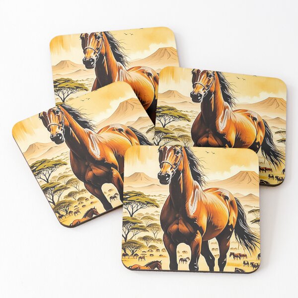 Item preview, Savannah Stallion: A Symphony of Freedom designed and sold by ZenOfAIarts.