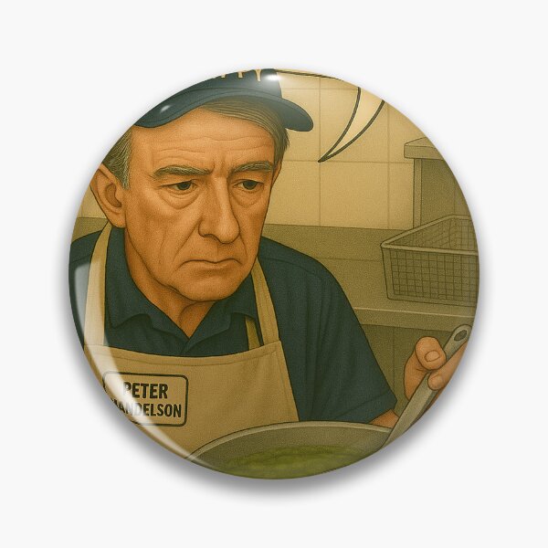 Item preview, Peter Mandelson working at the chippy designed and sold by BrowsingBrains.