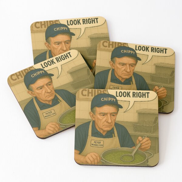 Item preview, Peter Mandelson working at the chippy designed and sold by BrowsingBrains.