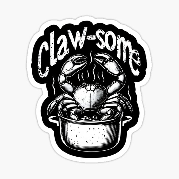 Clawsome Food Puns Sticker