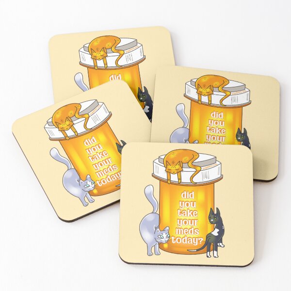 Item preview, Cats Did You Take Your Meds Today - Meds Reminder designed and sold by Faye Ferre.