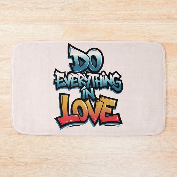 Item preview, Do Everything in Love – Bold Graffiti Christian Quote | 1 Corinthians 16:14 Street Art designed and sold by  KnitLuv.