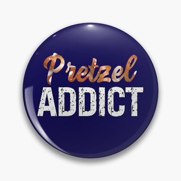 Item preview, Pretzel Addict Funny Food Lover Quote  designed and sold by SharpThreadZ.