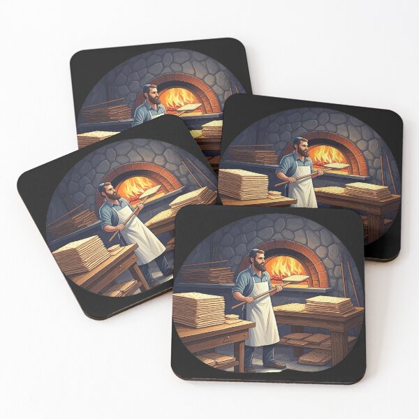 Item preview, Traditional Matzah Bakery - Happy Passover Greetings designed and sold by YG - YiddisheGesheft.