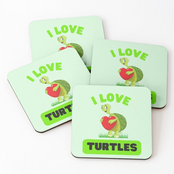 Item preview, I Love Turtles designed and sold by MugsAndDuds.