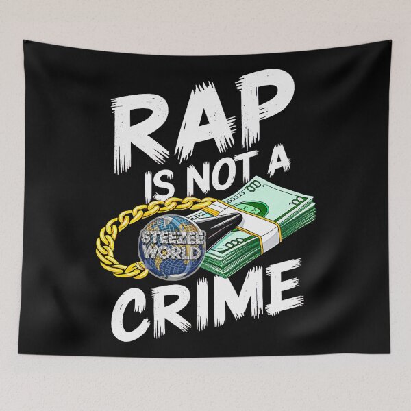 Item preview, Rap Is Not A Crime designed and sold by SteezeeStore.