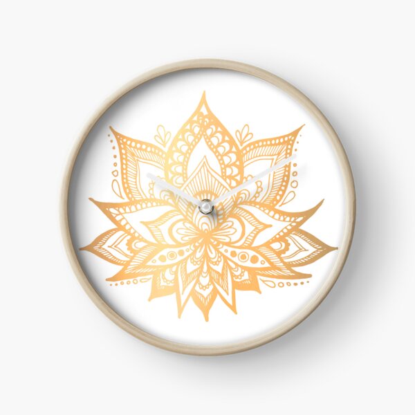 Vista previa del artículo con la obra «Flor de loto dorada», diseñado y vendido por Julie Erin Designs.
