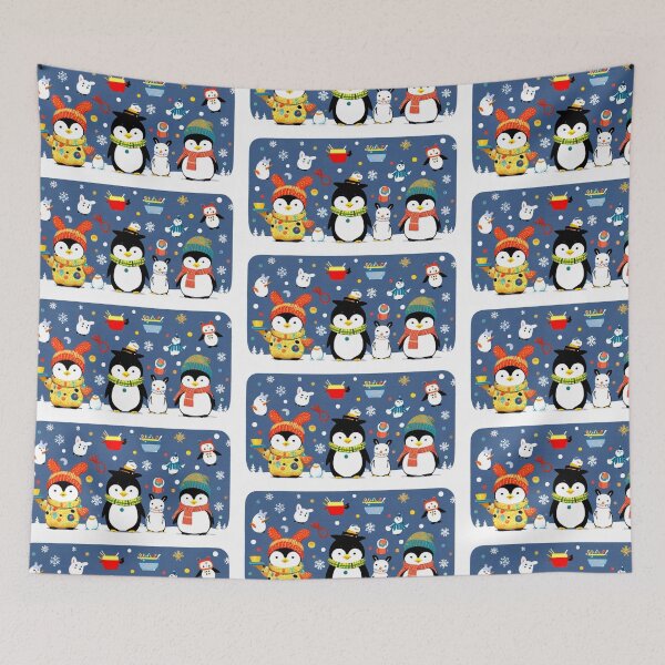 Item preview, Winter Animal Pattern - Funny Holiday  designed and sold by Earth Nature Creations.
