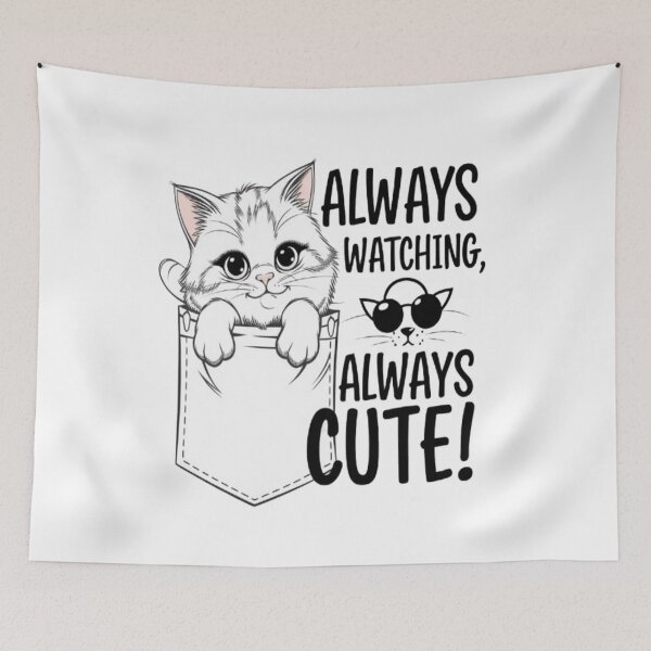 Item preview, Peek-a-Boo Cat – Always Watching, Always Cute! designed and sold by Petpixy.
