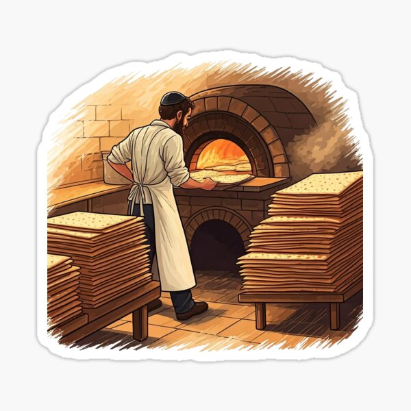 Item preview, Happy Passover - Baked in Tradition at Our Matzah Bakery - Handcrafted Matzah for a Happy Passover designed and sold by YG - YiddisheGesheft.